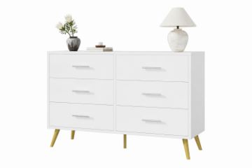 Picture of ELARA 6-Drawer Dresser/Storage Cabinet (White)