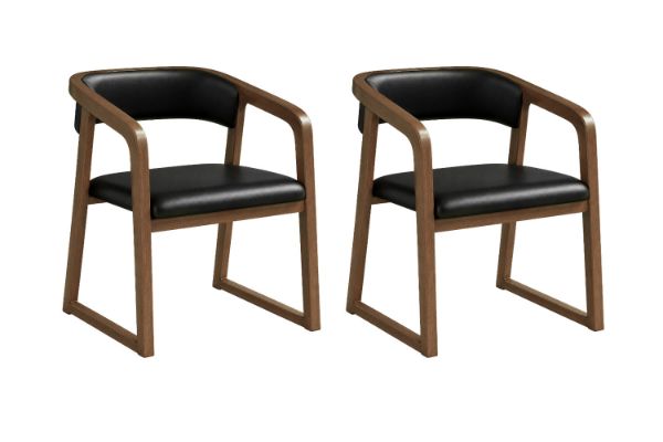 Picture of KAORI Solid Wood Dining Armchair - 2 Chairs in 1 Carton	