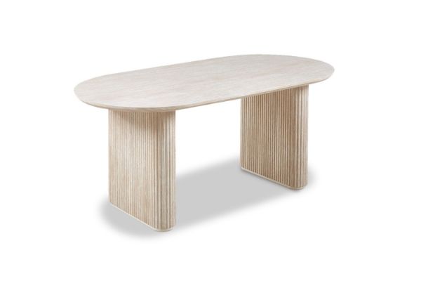 Picture of  [FLOOR MODEL CLEARANCE] DASH 180 Dining Table (White Travertine)