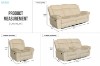 Picture of WINCHESTER Power Reclining Sofa Range (Beige) - 3RRC+2RRC Sofa Set