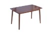Picture of WINDSOR 5PC Solid Wood Dining Set (Walnut) - 130 Table with 4 Chairs