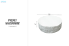 Picture of  [FLOOR MODEL CLEARANCE]  CORTEN D100 Round Fiberglass Coffee Table