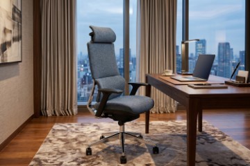 Picture of STRIX High Back Office Chair with 3D Adjustable Headrest & Dynamic Balance Backrest, 3D Armrests and Seat Slider 