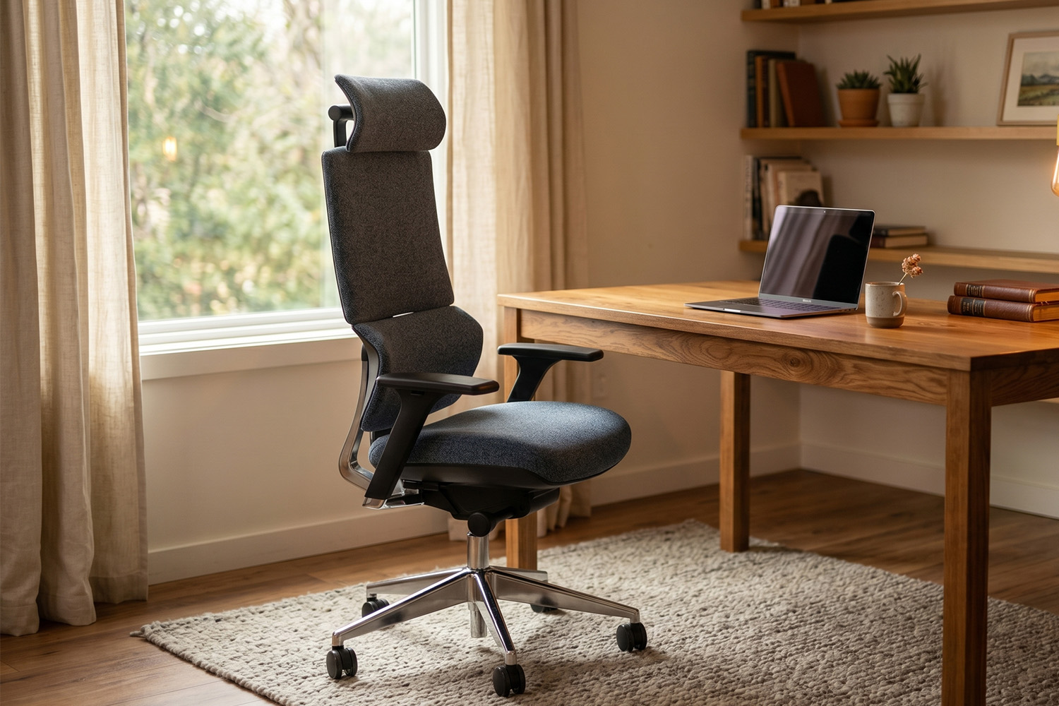STRIX High Back Office Chair with 3D Adjustable Headrest & Dynamic ...