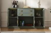 Picture of MIREL 4-Door 2-Drawer Storage Cabinet/Buffet with LED Lighting (Green)
