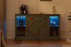 Picture of MIREL 4-Door 2-Drawer Storage Cabinet/Buffet with LED Lighting (Green)