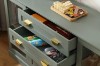 Picture of MIREL 4-Door 2-Drawer Storage Cabinet/Buffet with LED Lighting (Green)