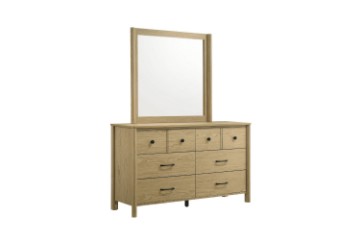 Picture of BECKETT 6-Drawer Dresser with Mirror