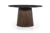 Picture of  [FLOOR MODEL CLEARANCE] HUBIE D120 Mango Wood Round Dining Table With Marble Top