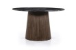 Picture of  [FLOOR MODEL CLEARANCE] HUBIE D120 Mango Wood Round Dining Table With Marble Top