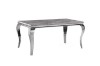 Picture of  [FLOOR MODEL CLEARANCE] AITKEN 160 Marble Top Stainless Steel Dining Table (Grey)
