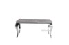 Picture of  [FLOOR MODEL CLEARANCE] AITKEN 160 Marble Top Stainless Steel Dining Table (Grey)