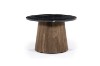Picture of  [FLOOR MODEL CLEARANCE] HUBIE Mango Wood D60 Round Side Table With Marble Top