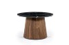 Picture of  [FLOOR MODEL CLEARANCE] HUBIE Mango Wood D60 Round Side Table With Marble Top