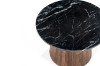 Picture of  [FLOOR MODEL CLEARANCE] HUBIE Mango Wood D60 Round Side Table With Marble Top