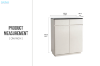 Picture of  [FLOOR MODEL CLEARANCE] VALOR 80 2-Door 2-Drawer Engineered Stone Top Shoe Cabinet