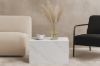 Picture of  [FLOOR MODEL CLEARANCE] DELRAY 57cm Sintered Stone Coffee Table (Matte White)