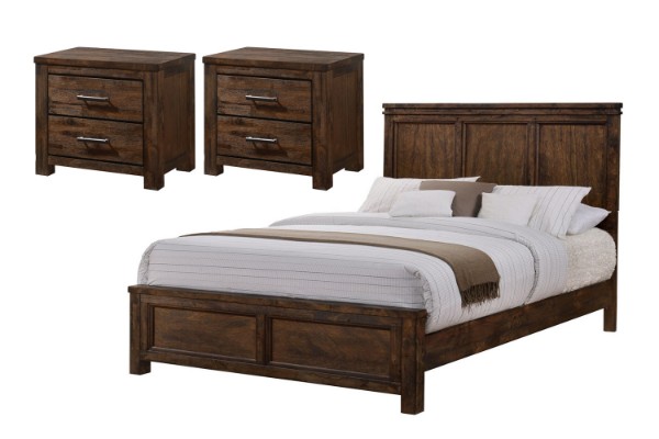 Picture of VENTURA 3PC Oak Bedroom Combo - Super King Size