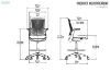 Picture of AERIS Mid Back Automatic Gliding Multifunctional Office Chair with Adjustable Foot Ring