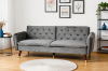 Picture of ARTHUR 3 Seater Velvet Sofa Bed (Grey)