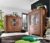 Picture of   [FLOOR MODEL CLEARANCE] CARDIFF Tall & Narrow Display Cabinet *Solid European Wild Oak & Made in Europe