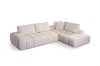 Picture of  [FLOOR MODEL CLEARANCE] FABIEN Fabric Sectional Compressed Sofa (Beige) - Chaise Facing Right