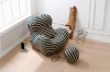Picture of [FLOOR MODEL CLEARANCE]  BOBBY Lounge Chair with Ottoman (Blue and Yellow)