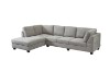 Picture of  [FLOOR MODEL CLEARANCE] LIBERTY Chaise Facing Left Sectional Fabric Sofa  (Light Grey)