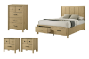 Picture of BECKETT 4PC/5PC/6PC Bedroom Combo Set in Queen Size