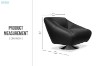 Picture of  [FLOOR MODEL CLEARANCE] TRISHA 360° Swivel Lounge Chair (Black)