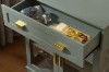 Picture of MIREL 2-Door 1-Drawer Storage Cabinet with LED Lighting (Green)