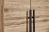 Picture of  [FLOOR MODEL CLEARANCE] WALLACE Large Oak Wood Multifunctional Storage Bar Cabinet 