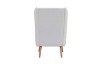 Picture of  [FLOOR MODEL CLEARANCE] MOSSMAN Teddy Fabric Armchair/Sofa Lounge Chair with Natural Wood Legs (Creamy White)