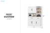 Picture of BAILEY 5-Door 2-Drawer Multifunctional Storage Cabinet
