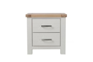 Picture of [FLOOR MODEL CLEARANCE] SICILY 2-Drawer Solid Wood with Ash Top Bedside Table