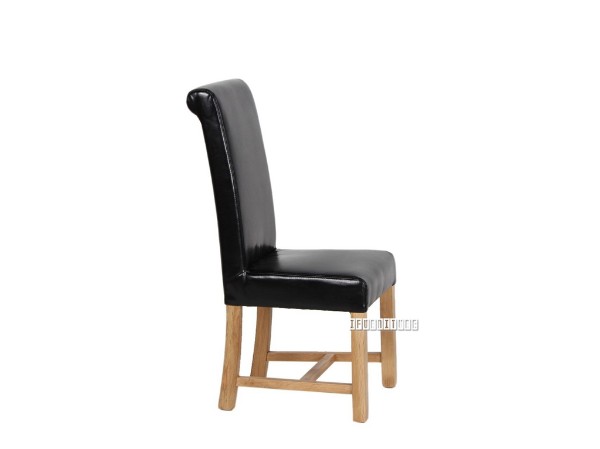 Picture of [FLOOR MODEL CLEARANCE] NEWLAND Upholstery Dining Chair *Solid Oak