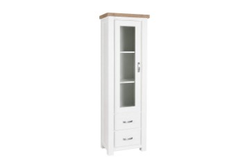 Picture of BRAMPTON 190x60cm 1-Door 2-Drawer Solid Wood Display Cabinet