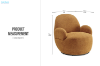 Picture of MIROA 360° Swivel Armchair/Sofa Chair