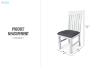 Picture of BRAMPTON Solid Wood Dining Chair with Fabric Seat