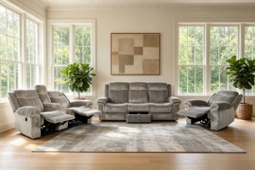 Picture of WINCHESTER Power Reclining Sofa Range with Console & Cup Holders & USB Port, Power Socket & Drawer