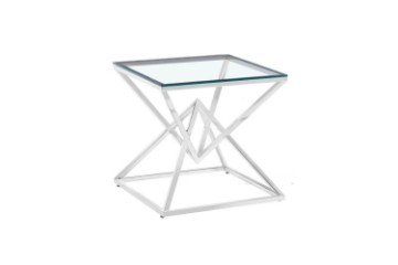 Picture of  [FLOOR MODEL CLEARANCE] PYRAMID Stainless Steel Side Table (Silver)