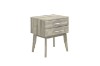 Picture of  [FLOOR MODEL CLEARANCE]BALLINA 2-Drawer Solid Acacia Wood Bedside Table