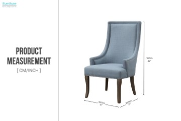 Picture of  [FLOOR MODEL CLEARANCE] RENATA Solid Wood High Back Dining Chair