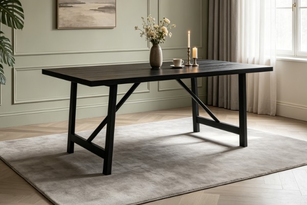 Picture of  [FLOOR MODEL CLEARANCE] LAVON 160 Dining Table with Metal Legs