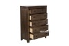 Picture of  [FLOOR MODEL CLEARANCE] HEMSWORTH 5-Drawer Solid Timber Wood Tallboy