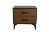 Picture of   [FLOOR MODEL CLEARANCE] NORDICA 2-Drawer Bedside Table (Brown)