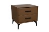 Picture of   [FLOOR MODEL CLEARANCE] NORDICA 2-Drawer Bedside Table (Brown)
