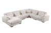 Picture of   [FLOOR MODEL CLEARANCE]PAULINA Corduroy Fabric Modular Sofa Set - Chaise Facing Left