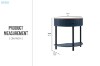 Picture of [FLOOR MODEL CLEARANCE]  HOMY Console Table with Drawer & Shelf (Blue)