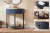 Picture of [FLOOR MODEL CLEARANCE]  HOMY Console Table with Drawer & Shelf (Blue)
